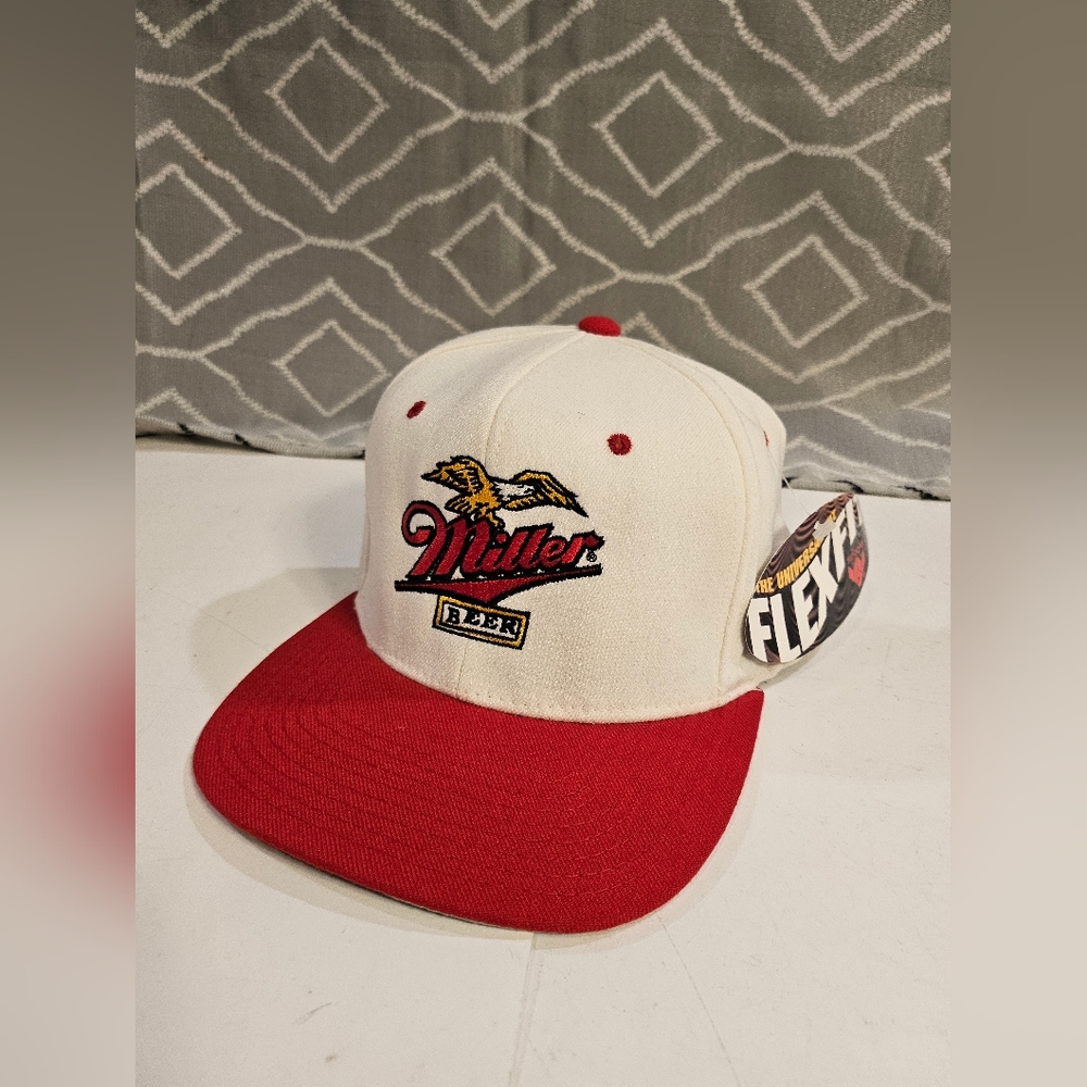 Vintage Miller beer flex fit hat